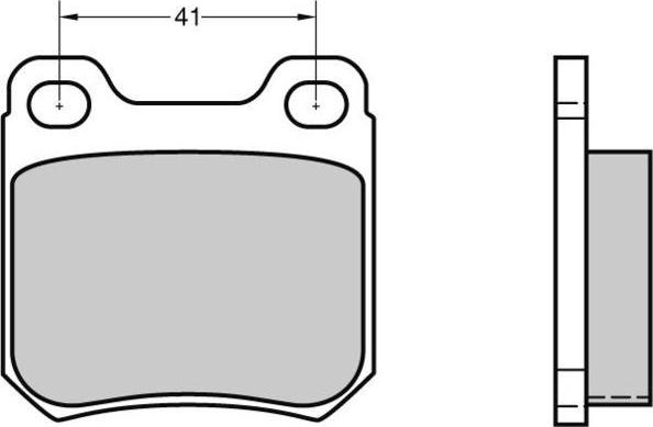 E.T.F. 12-0412 - Тормозные колодки, дисковые, комплект autospares.lv