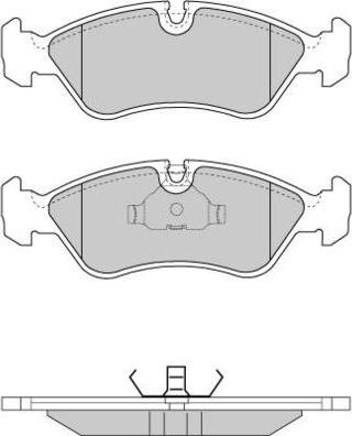 E.T.F. 12-0417 - Тормозные колодки, дисковые, комплект autospares.lv