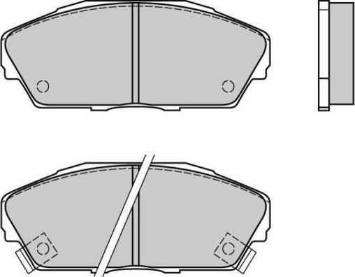 E.T.F. 12-0480 - Тормозные колодки, дисковые, комплект autospares.lv