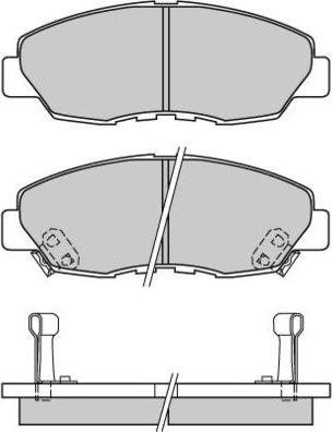 E.T.F. 12-0482 - Тормозные колодки, дисковые, комплект autospares.lv