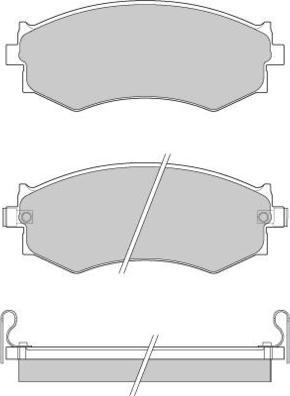 E.T.F. 12-0439 - Тормозные колодки, дисковые, комплект autospares.lv