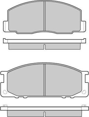 E.T.F. 12-0435 - Тормозные колодки, дисковые, комплект autospares.lv