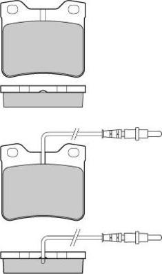 E.T.F. 12-0431 - Тормозные колодки, дисковые, комплект autospares.lv