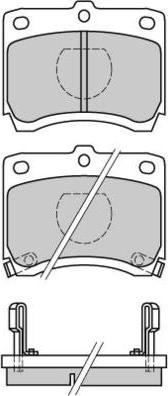 E.T.F. 12-0429 - Тормозные колодки, дисковые, комплект autospares.lv