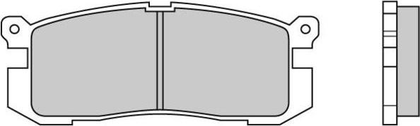 E.T.F. 12-0424 - Тормозные колодки, дисковые, комплект autospares.lv