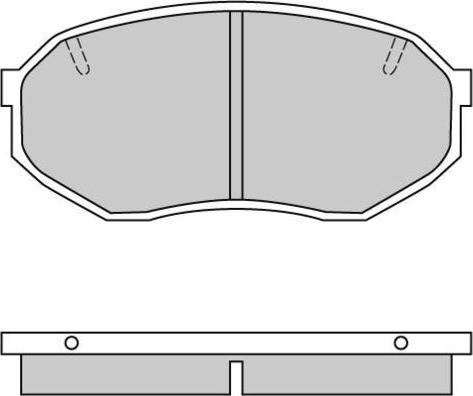 E.T.F. 12-0421 - Тормозные колодки, дисковые, комплект autospares.lv