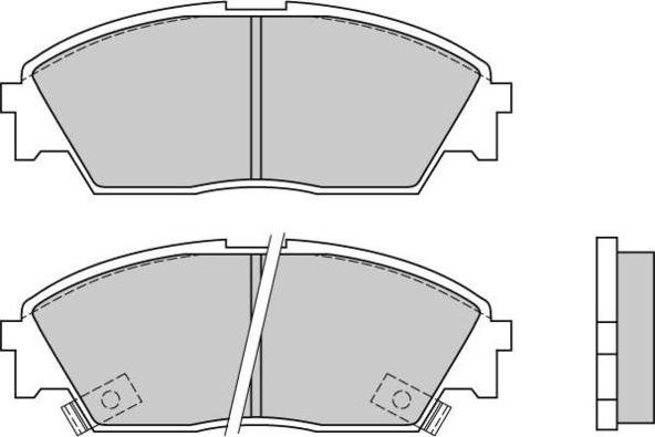 E.T.F. 12-0479 - Тормозные колодки, дисковые, комплект autospares.lv