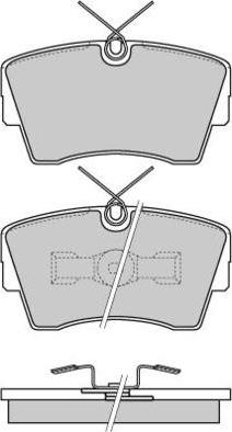 E.T.F. 12-0472 - Тормозные колодки, дисковые, комплект autospares.lv