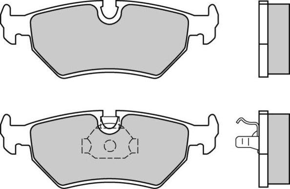 Remsa 265.10 - Тормозные колодки, дисковые, комплект autospares.lv