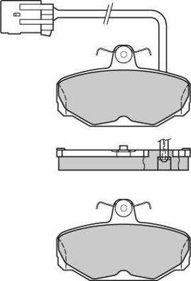 E.T.F. 12-0591 - Тормозные колодки, дисковые, комплект autospares.lv