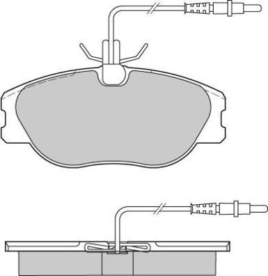 E.T.F. 12-0598 - Тормозные колодки, дисковые, комплект autospares.lv