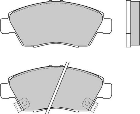 NAP NP2538 - Тормозные колодки, дисковые, комплект autospares.lv