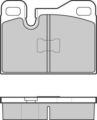 E.T.F. 12-0555 - Тормозные колодки, дисковые, комплект autospares.lv