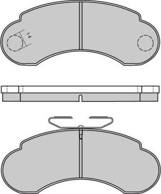 E.T.F. 12-0566 - Тормозные колодки, дисковые, комплект autospares.lv