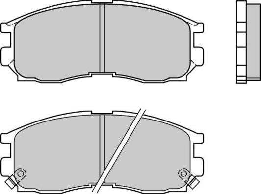 E.T.F. 12-0509 - Тормозные колодки, дисковые, комплект autospares.lv