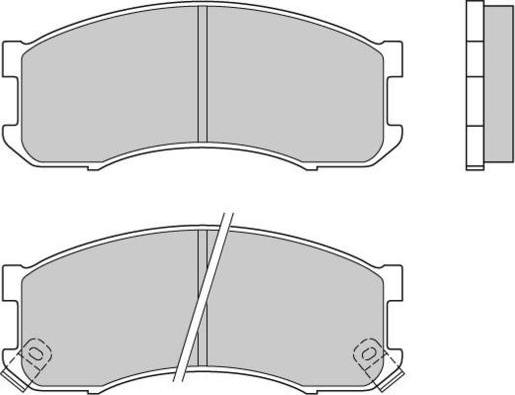 HELLA T0053 - Тормозные колодки, дисковые, комплект autospares.lv