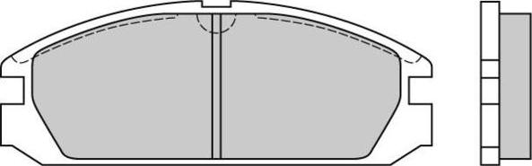 E.T.F. 12-0503 - Тормозные колодки, дисковые, комплект autospares.lv