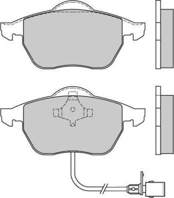 E.T.F. 12-0516 - Тормозные колодки, дисковые, комплект autospares.lv