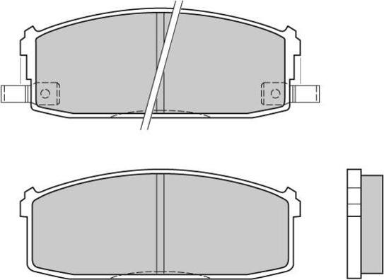 E.T.F. 12-0510 - Тормозные колодки, дисковые, комплект autospares.lv