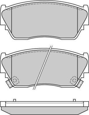 E.T.F. 12-0511 - Тормозные колодки, дисковые, комплект autospares.lv