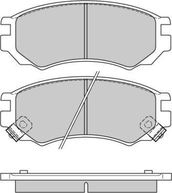 E.T.F. 12-0512 - Тормозные колодки, дисковые, комплект autospares.lv