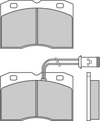 E.T.F. 12-0517 - Тормозные колодки, дисковые, комплект autospares.lv