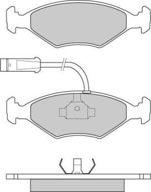 E.T.F. 12-0589 - Тормозные колодки, дисковые, комплект autospares.lv