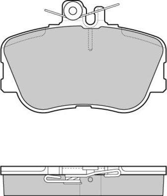 E.T.F. 12-0586 - Тормозные колодки, дисковые, комплект autospares.lv