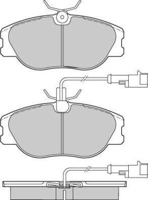 E.T.F. 12-0587 - Тормозные колодки, дисковые, комплект autospares.lv