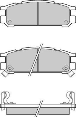 E.T.F. 12-0536 - Тормозные колодки, дисковые, комплект autospares.lv