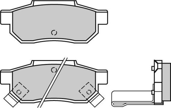 E.T.F. 12-0530 - Тормозные колодки, дисковые, комплект autospares.lv