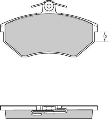 E.T.F. 12-0531 - Тормозные колодки, дисковые, комплект autospares.lv