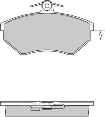 E.T.F. 12-0532 - Тормозные колодки, дисковые, комплект autospares.lv