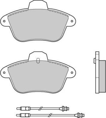 E.T.F. 12-0521 - Тормозные колодки, дисковые, комплект autospares.lv