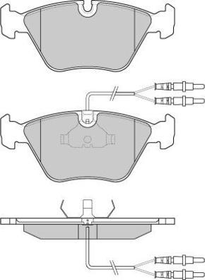 E.T.F. 12-0523 - Тормозные колодки, дисковые, комплект autospares.lv