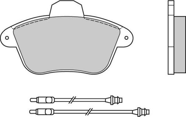 E.T.F. 12-0522 - Тормозные колодки, дисковые, комплект autospares.lv