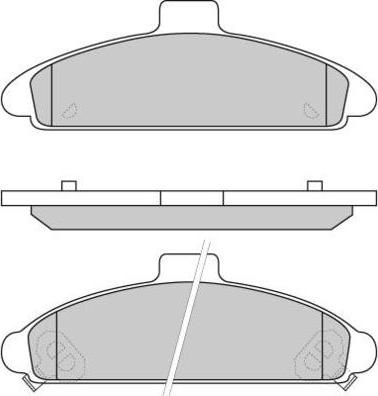 E.T.F. 12-0579 - Тормозные колодки, дисковые, комплект autospares.lv