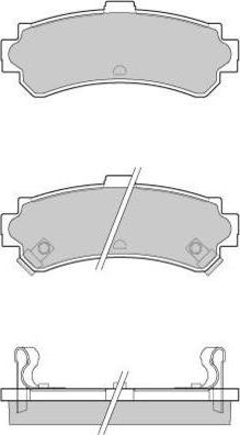 E.T.F. 12-0690 - Тормозные колодки, дисковые, комплект autospares.lv