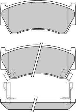 E.T.F. 12-0691 - Тормозные колодки, дисковые, комплект autospares.lv