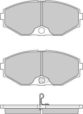 E.T.F. 12-0698 - Тормозные колодки, дисковые, комплект autospares.lv