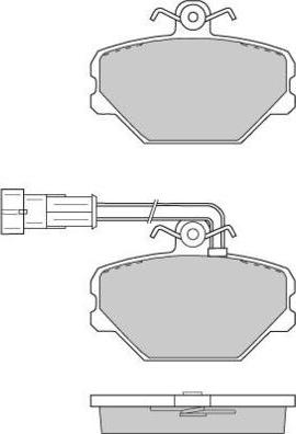 E.T.F. 12-0693 - Тормозные колодки, дисковые, комплект autospares.lv