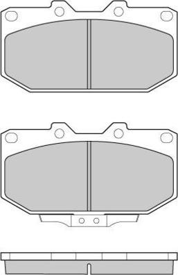 E.T.F. 12-0649 - Тормозные колодки, дисковые, комплект autospares.lv