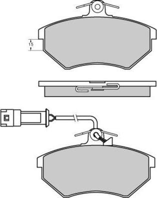 E.T.F. 12-0644 - Тормозные колодки, дисковые, комплект autospares.lv