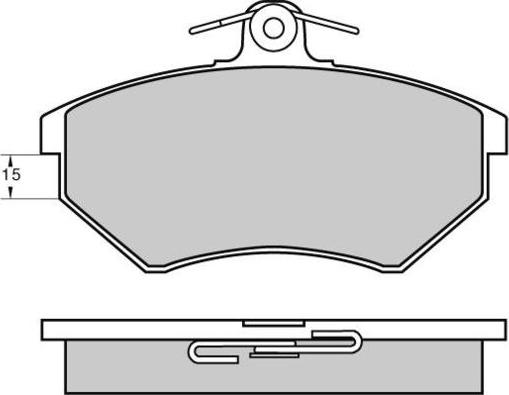 Starline BD S934P - Тормозные колодки, дисковые, комплект autospares.lv