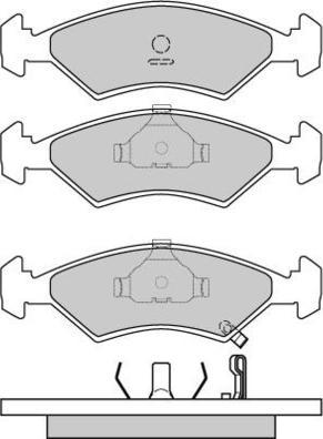 E.T.F. 12-0647 - Тормозные колодки, дисковые, комплект autospares.lv