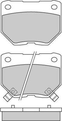 E.T.F. 12-0650 - Тормозные колодки, дисковые, комплект autospares.lv