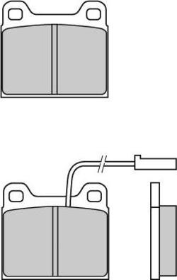 E.T.F. 12-0606 - Тормозные колодки, дисковые, комплект autospares.lv