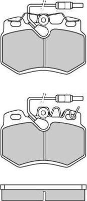 E.T.F. 12-0603 - Тормозные колодки, дисковые, комплект autospares.lv