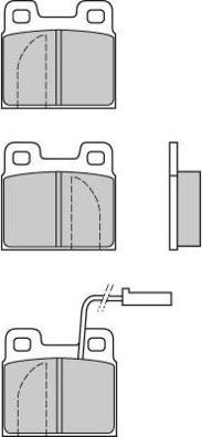 E.T.F. 12-0607 - Тормозные колодки, дисковые, комплект autospares.lv