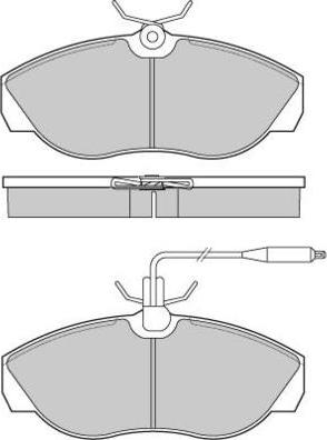 E.T.F. 12-0614 - Тормозные колодки, дисковые, комплект autospares.lv